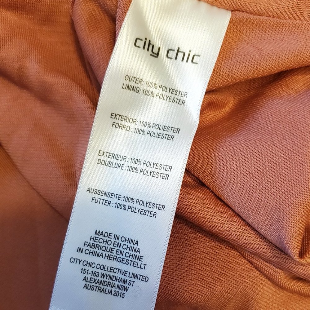 City Chic Gypsy Floral Faux Wrap Maxi Dress L/20 - Picture 4 of 5